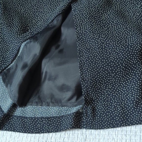 Jolibel navy blue white polka dots belted dress - Picture 7 of 8